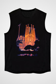 La Sagrada Familia Siyah Unisex Kolsuz Tişört