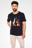 La Sagrada Familia Siyah Unisex Tişört T-Shirt - TişörtFabrikası