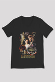 Labyrinth Siyah Unisex  V Yaka Tişört