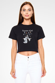 Lacuna Coil Siyah Crop Top Tişört