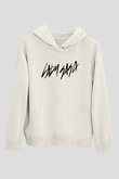 Lady Gaga Beyaz Unisex Kapşonlu Sweatshirt