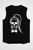 Lady Gaga Siyah Unisex Kolsuz Tişört