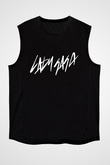 Lady Gaga Siyah Unisex Kolsuz Tişört