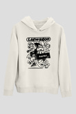 Lagwagon Baskılı Beyaz Unisex Kapüşonlu Sweatshirt