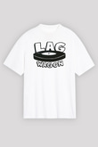 Lagwagon Baskılı Beyaz Unisex Oversize Tişört - Tshirt