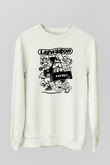 Lagwagon Baskılı Beyaz Unisex Sweatshirt