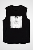Laidback Luke Baskılı Unisex Siyah Kolsuz Tişört