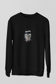 Laidback Luke Baskılı Unisex Siyah Sweatshirt