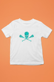 Lakros Baskılı Unisex Beyaz Çocuk Tişört - Tshirt