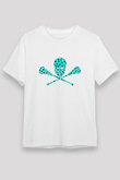 Lakros Baskılı Unisex Beyaz Tişört - Tshirt