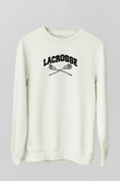 Lakros Baskılı Unisex Ekru Sweatshirt