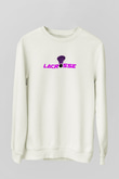Lakros Baskılı Unisex Ekru Sweatshirt