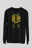 Lan Brown Baskılı Unisex Siyah Sweatshirt