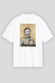 Larry Tesler Alıntı Baskılı Unisex Oversize Beyaz Tişört - Tshirt
