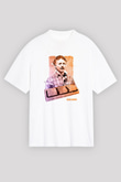 Larry Tesler Baskılı Unisex Oversize Beyaz Tişört - Tshirt