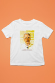Larry Tesler Renkli Portre Baskılı Unisex Beyaz Çocuk Tişörtü - Tshirt