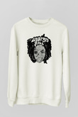 Lauryn Hill Beyaz Unisex Sweatshirt
