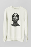 Lauryn Hill Beyaz Unisex Sweatshirt
