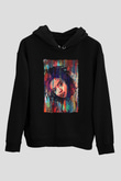 Lauryn Hill Siyah Unisex Kapüşonlu Sweatshirt