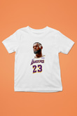 Lebron James Baskılı Beyaz Unisex Beyaz Çocuk Tişört - Tshirt