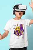 Lebron James Baskılı Beyaz Unisex Beyaz Çocuk Tişört - Tshirt