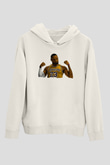Lebron James Baskılı Beyaz Unisex Kapüşonlu Sweatshirt
