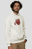 Lebron James Baskılı Beyaz Unisex Kapüşonlu Sweatshirt