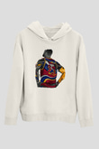 Lebron James Baskılı Beyaz Unisex Kapüşonlu Sweatshirt