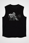 Lebron James Baskılı Unisex Siyah Kolsuz Tişört - Tshirt