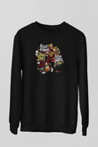 Lebron James Baskılı Unisex Siyah Sweatshirt
