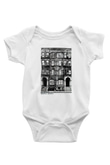 Led Zeppelin Baskılı Beyaz Unisex Bebek Body - Zıbın