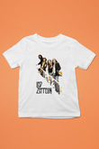 Led Zeppelin Baskılı Beyaz Unisex Çocuk Tişört