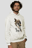 Led Zeppelin Beyaz Unisex Kapşonlu Sweatshirt