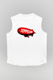 Led Zeppelin Beyaz Unisex Kolsuz Tişört