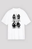 Led Zeppelin Beyaz Unisex Oversize Tişört T-Shirt