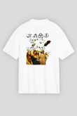 Led Zeppelin Beyaz Unisex Oversize Tişört T-Shirt