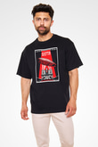 Led Zeppelin Mothership Siyah Unisex Oversize Tişört T-Shirt