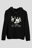 Led Zeppelin Siyah Unisex Hoodie