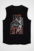 Led Zeppelin Siyah Unisex Kolsuz Tişört