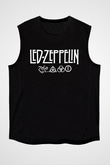 Led Zeppelin Siyah Unisex Kolsuz Tişört