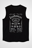 Led Zeppelin Siyah Unisex Kolsuz Tişört