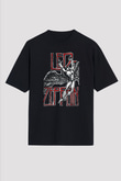 Led Zeppelin Siyah Unisex Oversize Tişört T-Shirt