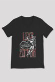 Led Zeppelin Siyah Unisex V Yaka Tişört T-Shirt
