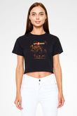 Left 4 Dead Siyah  Crop Top Tişört