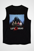 Left 4 Dead Siyah Unisex Kolsuz Tişört