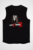 Left 4 Dead Siyah Unisex Kolsuz Tişört