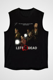 Left 4 Dead Siyah Unisex Kolsuz Tişört