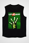 Left 4 Dead Siyah Unisex Kolsuz Tişört