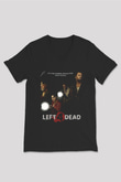 Left 4 Dead Siyah Unisex V Yaka Tişört