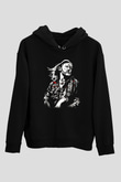 Lemmy Siyah Unisex Kapüşonlu Sweatshirt